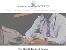 Tablet Screenshot of newhealthmed.com